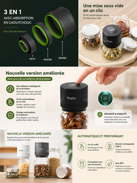 Kit de mise sous vide électrique